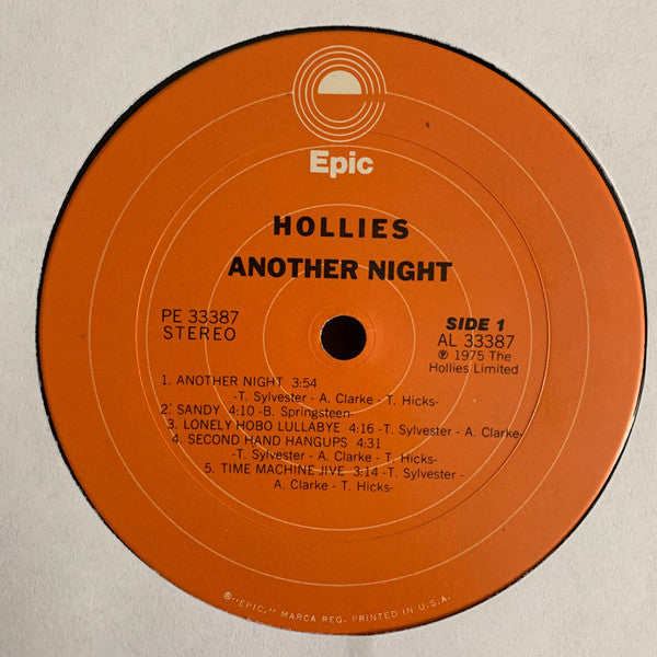 The Hollies : Another Night (LP, Album, Pit)