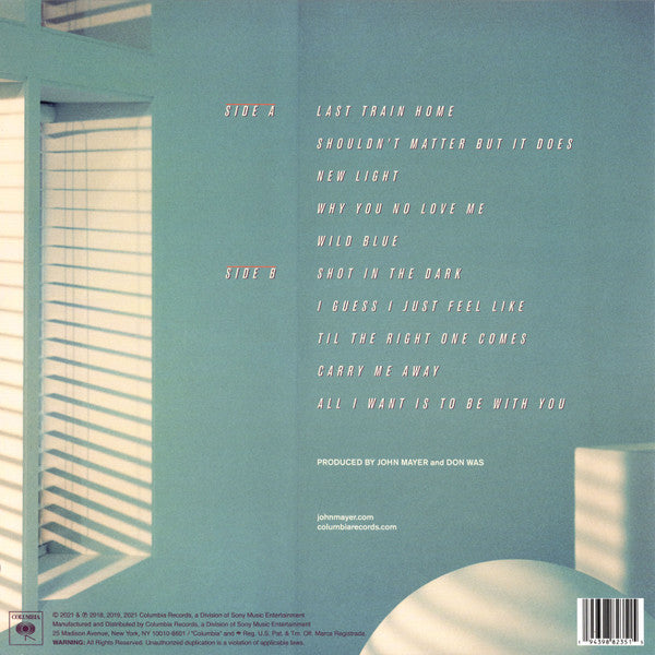 John Mayer : Sob Rock (LP, Album, 180)