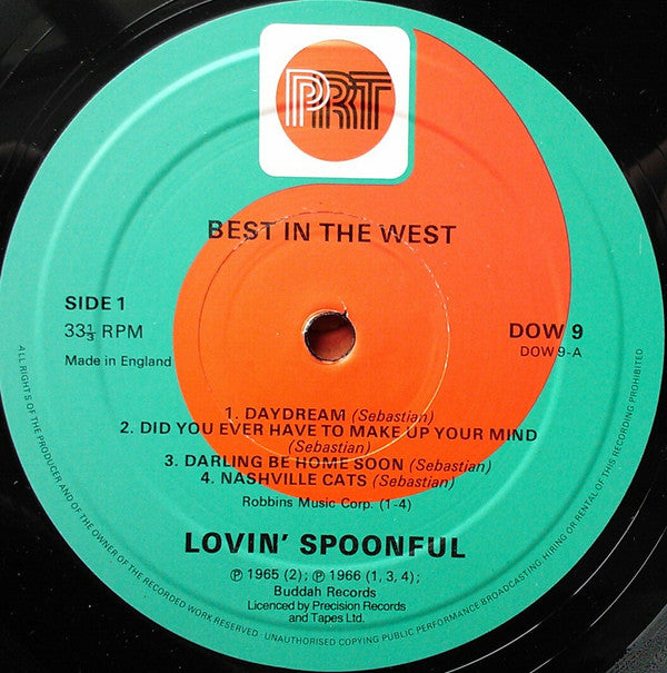 The Lovin' Spoonful : Best In The West (10", Comp)