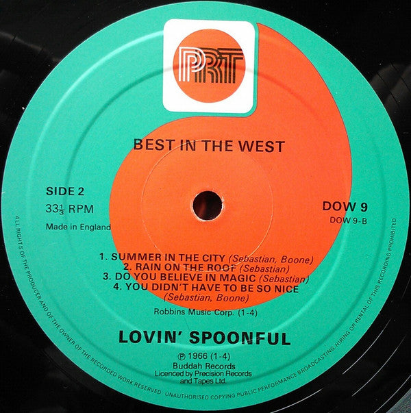 The Lovin' Spoonful : Best In The West (10", Comp)