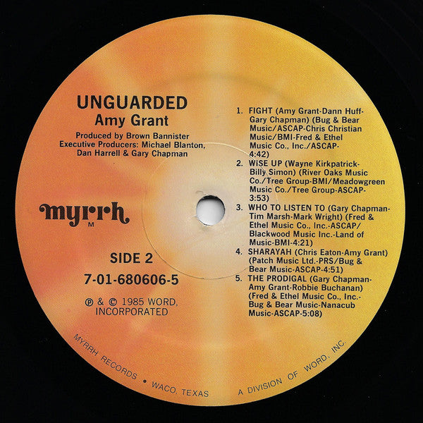 Amy Grant : Unguarded (LP, Album, Ele)
