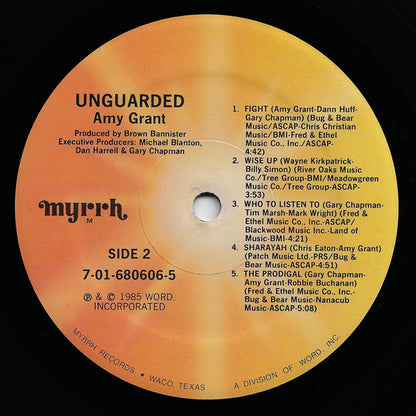 Amy Grant : Unguarded (LP, Album, Ele)