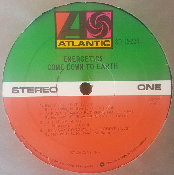 Energetics : Come Down To Earth (LP, Album)