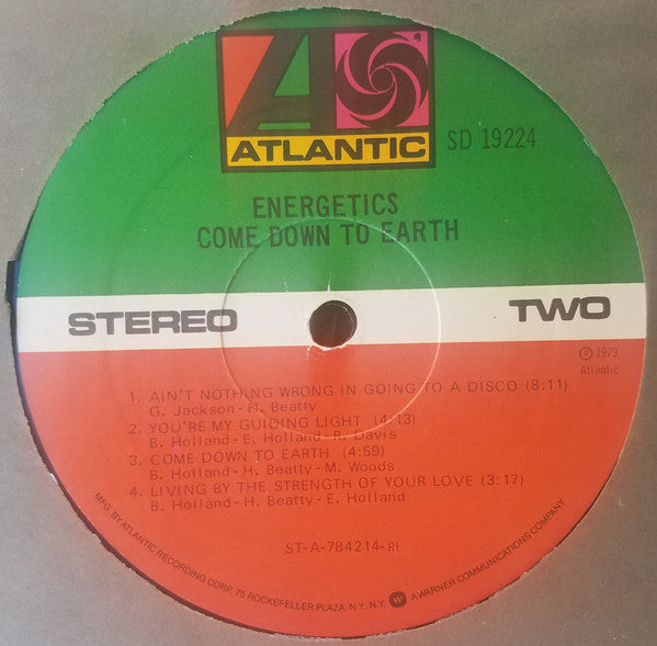 Energetics : Come Down To Earth (LP, Album)
