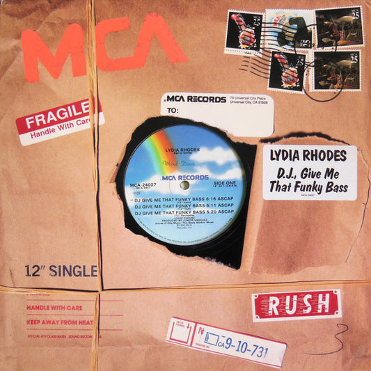 Lydia Rhodes : DJ Give Me That Funky Bass (12")