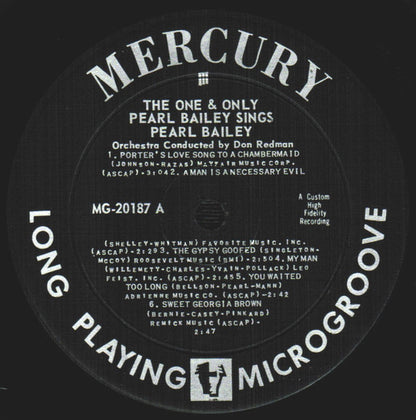 Pearl Bailey : The One And Only Pearl Bailey Sings (LP, Album)