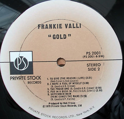 Frankie Valli : Gold (LP, Comp, Bes)