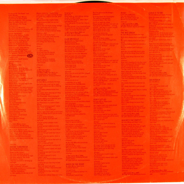 Eddie Money : Where's The Party? (LP, Album, Pit)