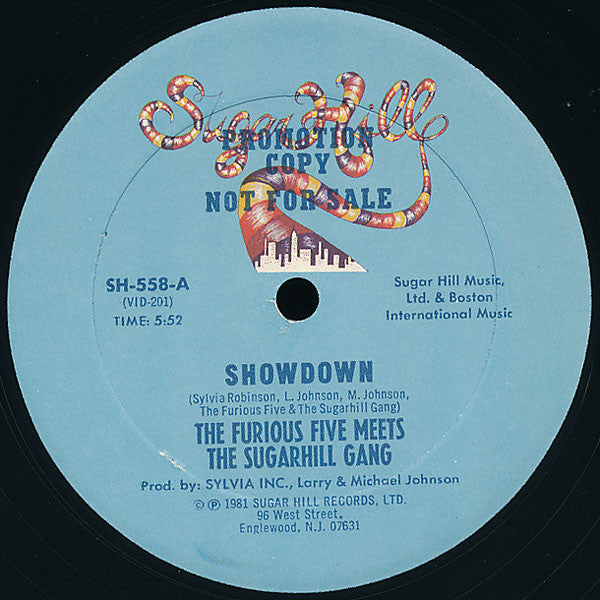 The Furious Five Meets Sugarhill Gang : Showdown (12", Promo)