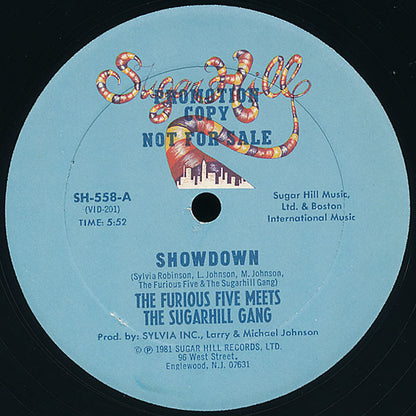 The Furious Five Meets Sugarhill Gang : Showdown (12", Promo)