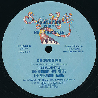 The Furious Five Meets Sugarhill Gang : Showdown (12", Promo)