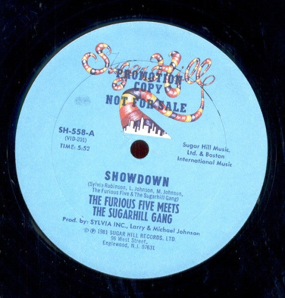 The Furious Five Meets Sugarhill Gang : Showdown (12", Promo)