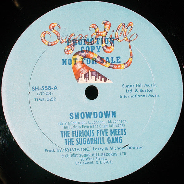 The Furious Five Meets Sugarhill Gang : Showdown (12", Promo)