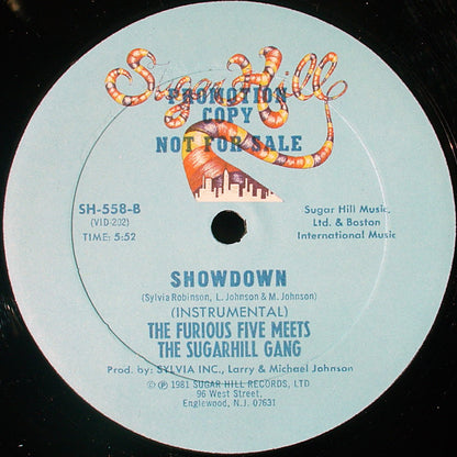 The Furious Five Meets Sugarhill Gang : Showdown (12", Promo)