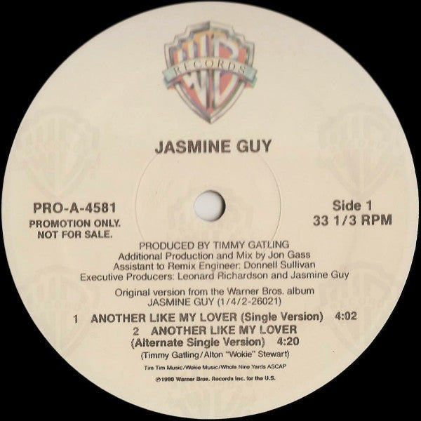 Jasmine Guy : Another Like My Lover (12", Promo)