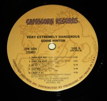 Eddie Hinton : Very Extremely Dangerous (LP, Album, Ter)