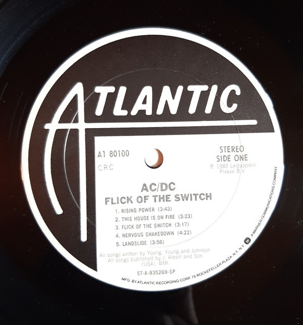 AC/DC : Flick Of The Switch (LP, Album, Club, CRC)