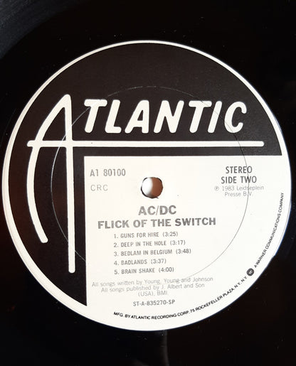 AC/DC : Flick Of The Switch (LP, Album, Club, CRC)