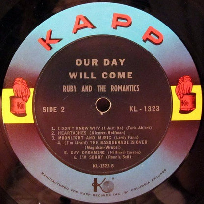Ruby And The Romantics : Our Day Will Come (LP, Album, Mono)