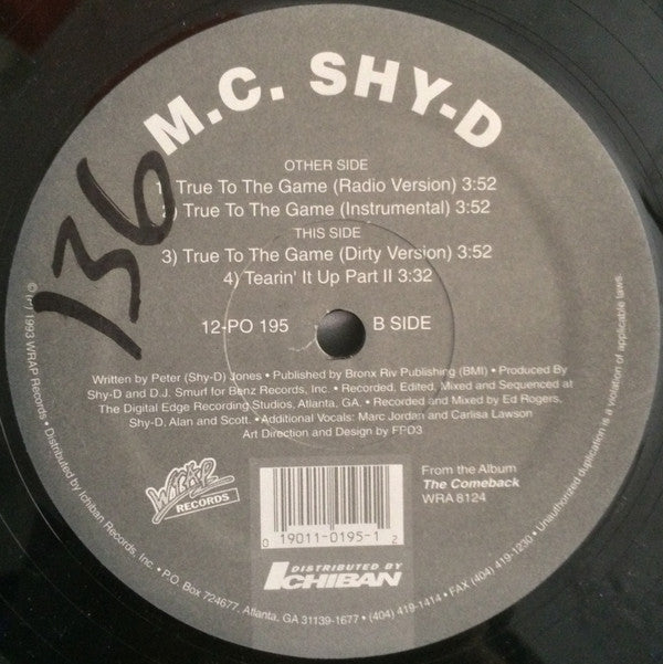 MC Shy D : True To The Game (12", Promo)