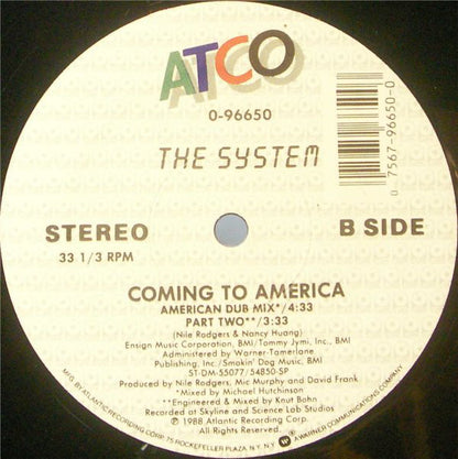 The System : Coming To America (12", Spe)