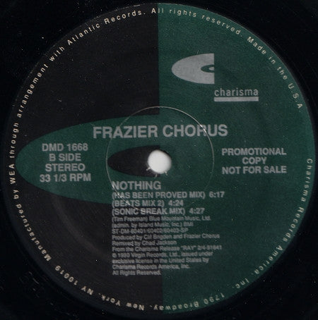 Frazier Chorus : Nothing (12", Promo)