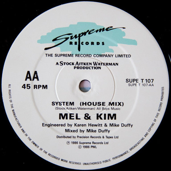 Mel & Kim : Showing Out (12", Single, Pic)