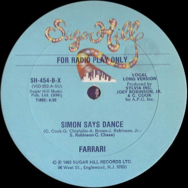 Farrari : Simon Says Dance (12", Promo)
