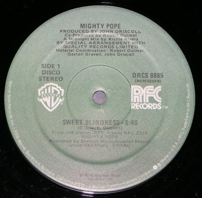 Mighty Pope : Sweet Blindness / Because The Night (12")