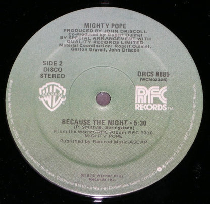 Mighty Pope : Sweet Blindness / Because The Night (12")