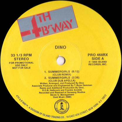 Dino (2) : Summergirls (12", Promo)