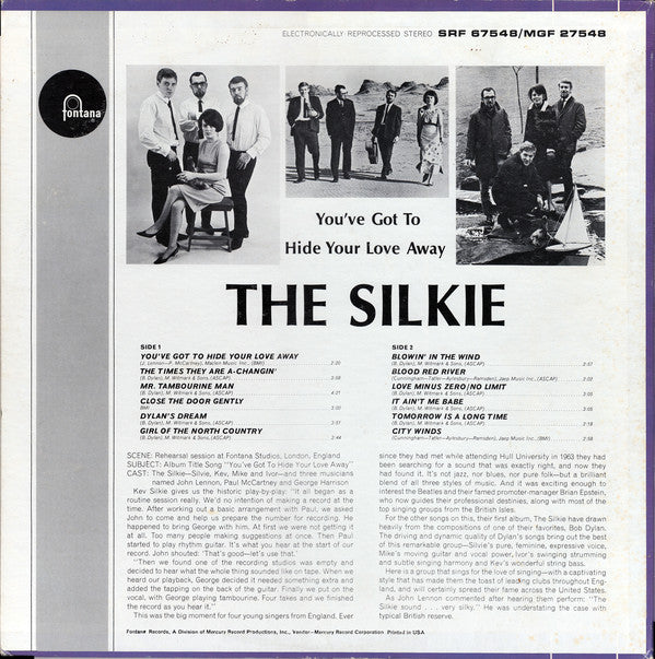 The Silkie : You've Got To Hide Your Love Away (LP, Album, Mono, Ric)
