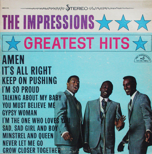 The Impressions : Greatest Hits (LP, Comp, RE)