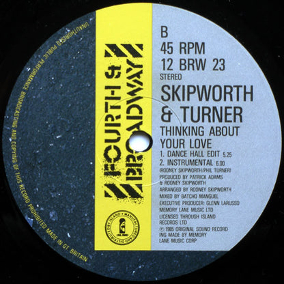 Skipworth & Turner : Thinking About Your Love (12", Single)