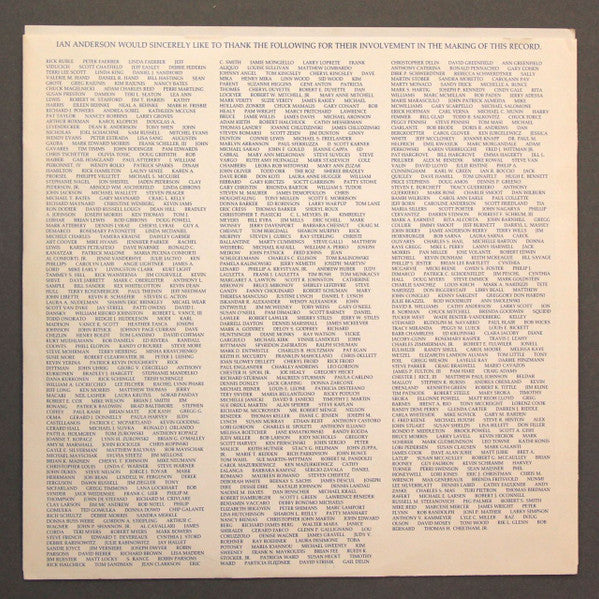 Jethro Tull : Crest Of A Knave (LP, Album, Car)