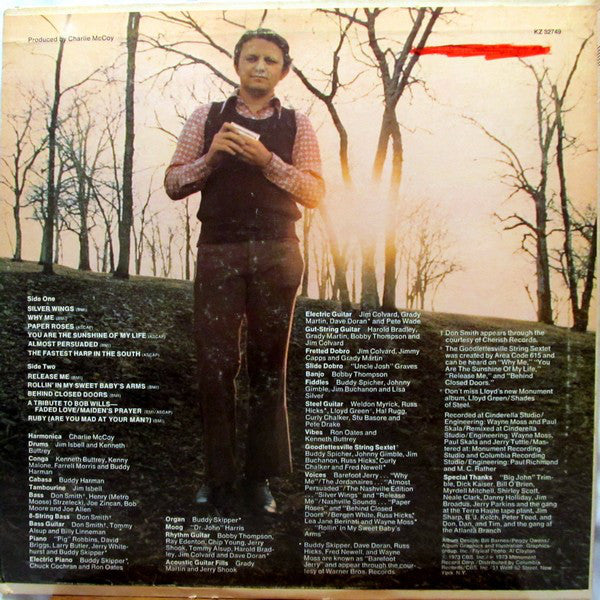 Charlie McCoy : The Fastest Harp In The South (LP, Album, Pit)