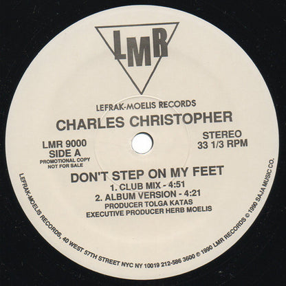 Charles Christopher : Don't Step On My Feet (12", Promo)