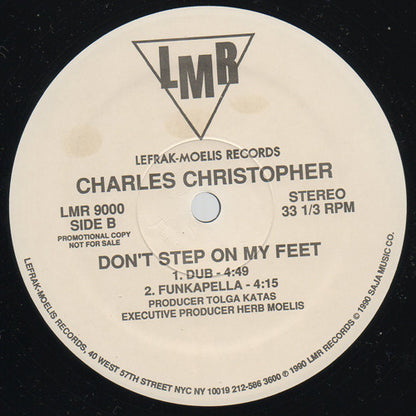 Charles Christopher : Don't Step On My Feet (12", Promo)