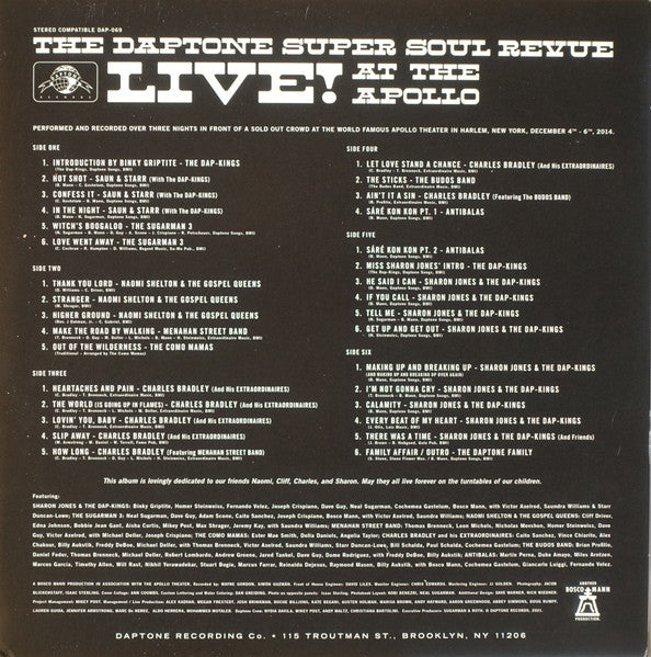Various : The Daptone Super Soul Revue Live! At The Apollo (3xLP, Album)