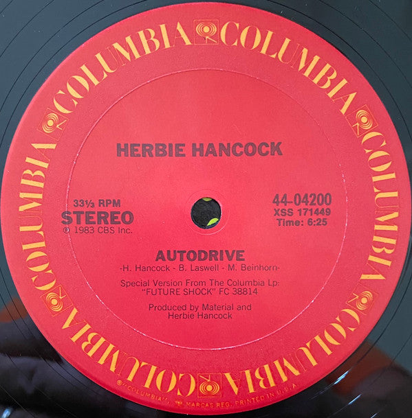 Herbie Hancock : Autodrive B/W Chameleon ('83 Dance Remix) (12", Single, Pit)