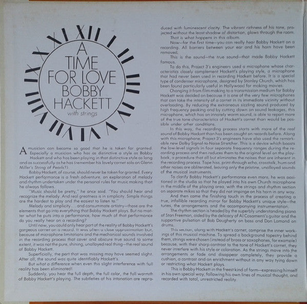 Bobby Hackett : A Time For Love (LP, Album, Gat)