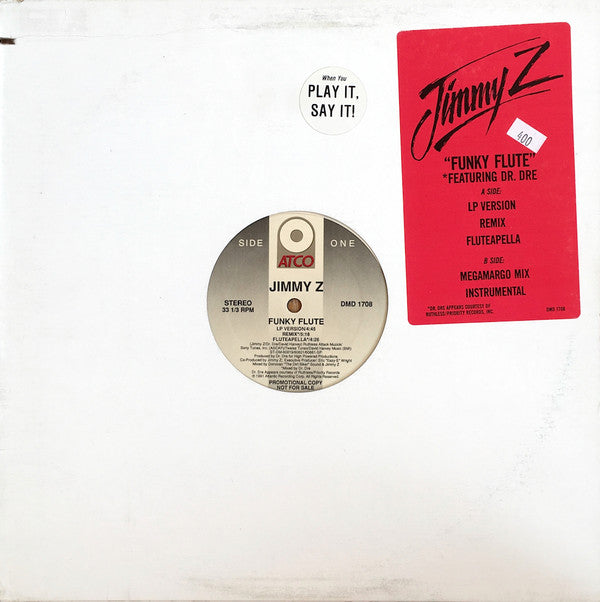 Jimmy Z : Funky Flute (12", Promo)