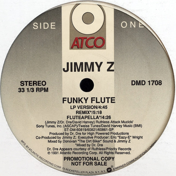 Jimmy Z : Funky Flute (12", Promo)