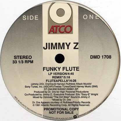 Jimmy Z : Funky Flute (12", Promo)