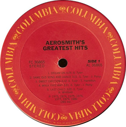 Aerosmith : Aerosmith's Greatest Hits (LP, Comp, Pit)