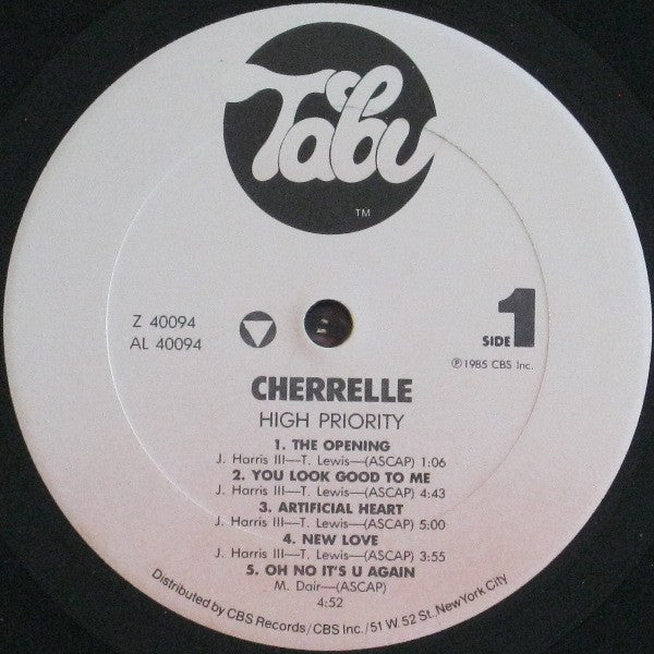 Cherrelle : High Priority (LP, Album, RP)