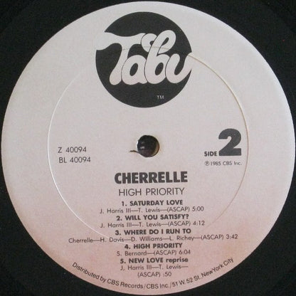 Cherrelle : High Priority (LP, Album, RP)