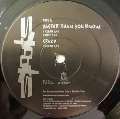 Spooks : Faster Than You Know / Crazy / Still Gonna Do It (12", Promo)