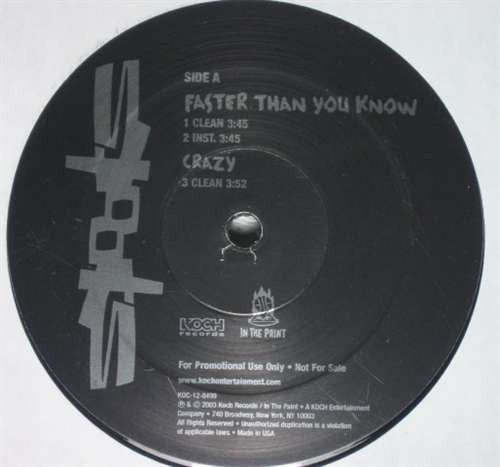 Spooks : Faster Than You Know / Crazy / Still Gonna Do It (12", Promo)