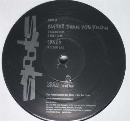 Spooks : Faster Than You Know / Crazy / Still Gonna Do It (12", Promo)